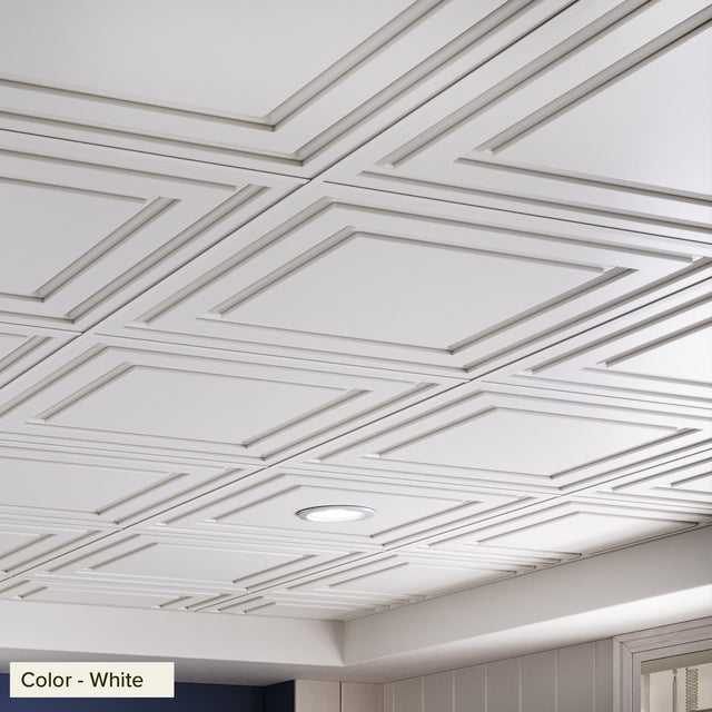 Modern Grid Ceiling Tile (2x2)