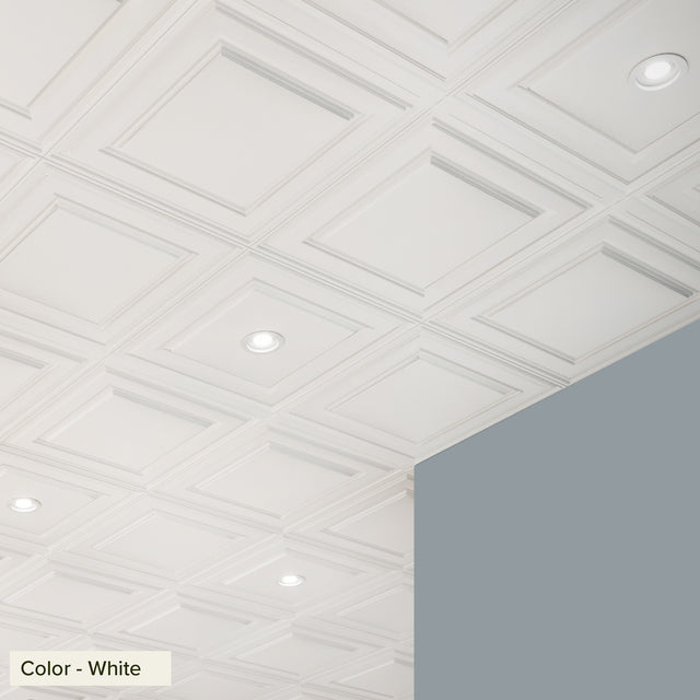 Modern Grid Ceiling Tile (2x2)