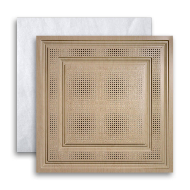 Modern Grid Acoustic Ceiling Tile NRC.85 (2x2)