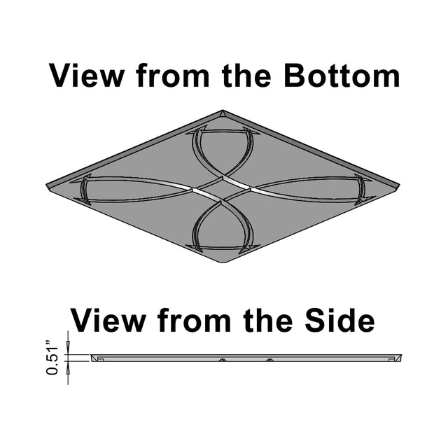 Orbital Debossed Ceiling Tile (2x2)